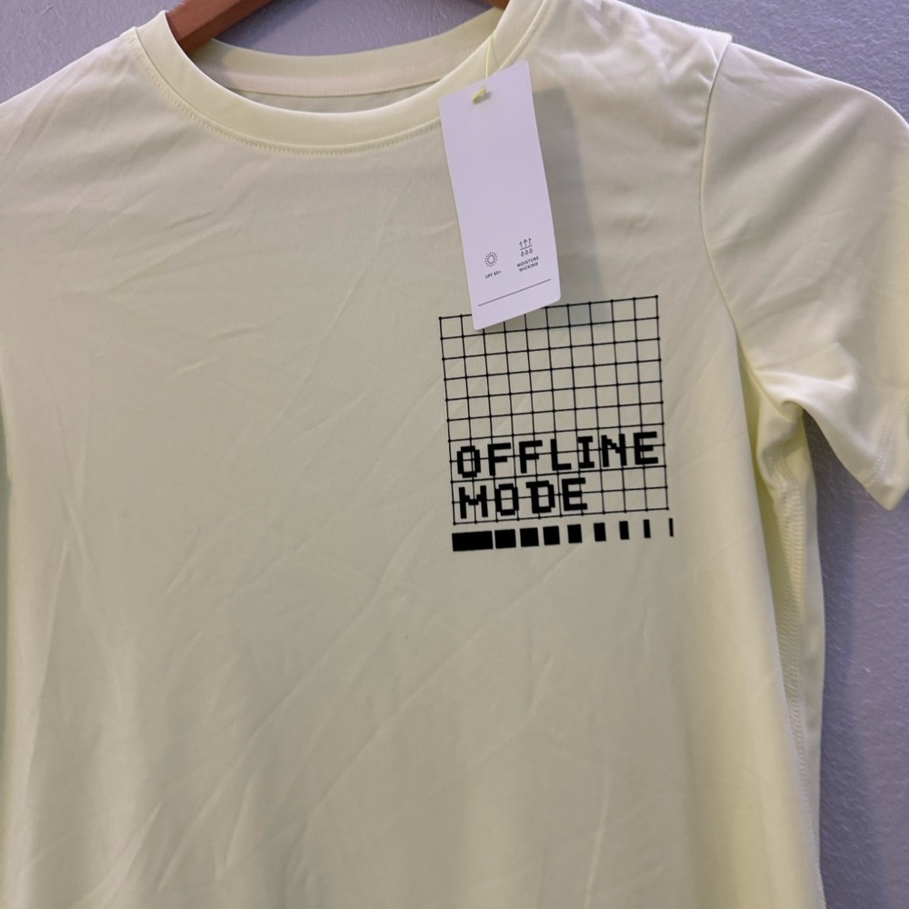 New Boys All In Motion Lemon/Yellow Tee Size M (8) “Offline Mode” - Picture 12 of 12